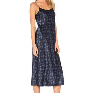 Vince Floral Slip Dress (Small) Blue